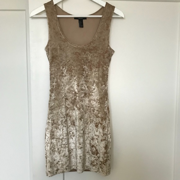 Gold Velvet Mini Dress! - Picture 5 of 5